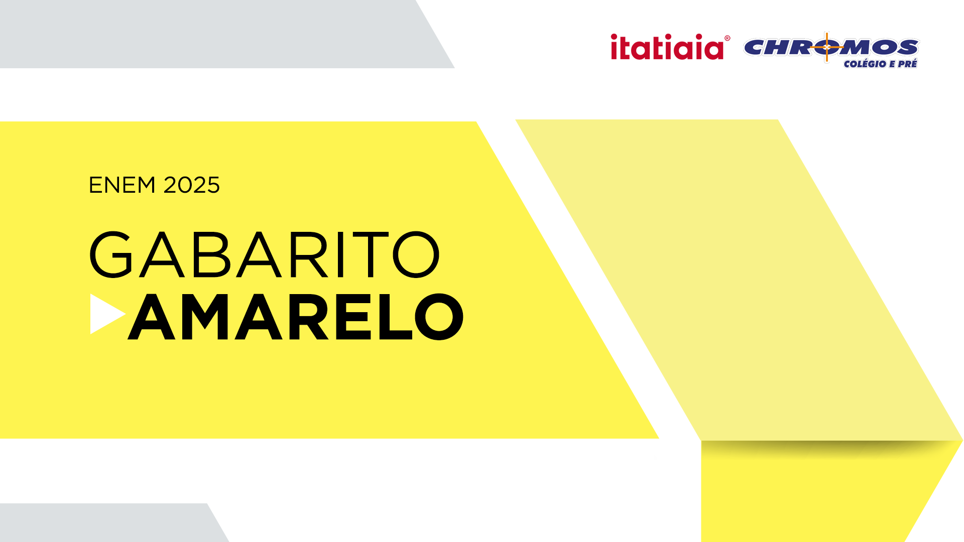 Gabarito prova amarela