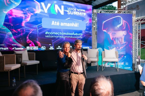 Renata Carvalho e Rafael Becho, cofundadores do Vetor Norte Summit