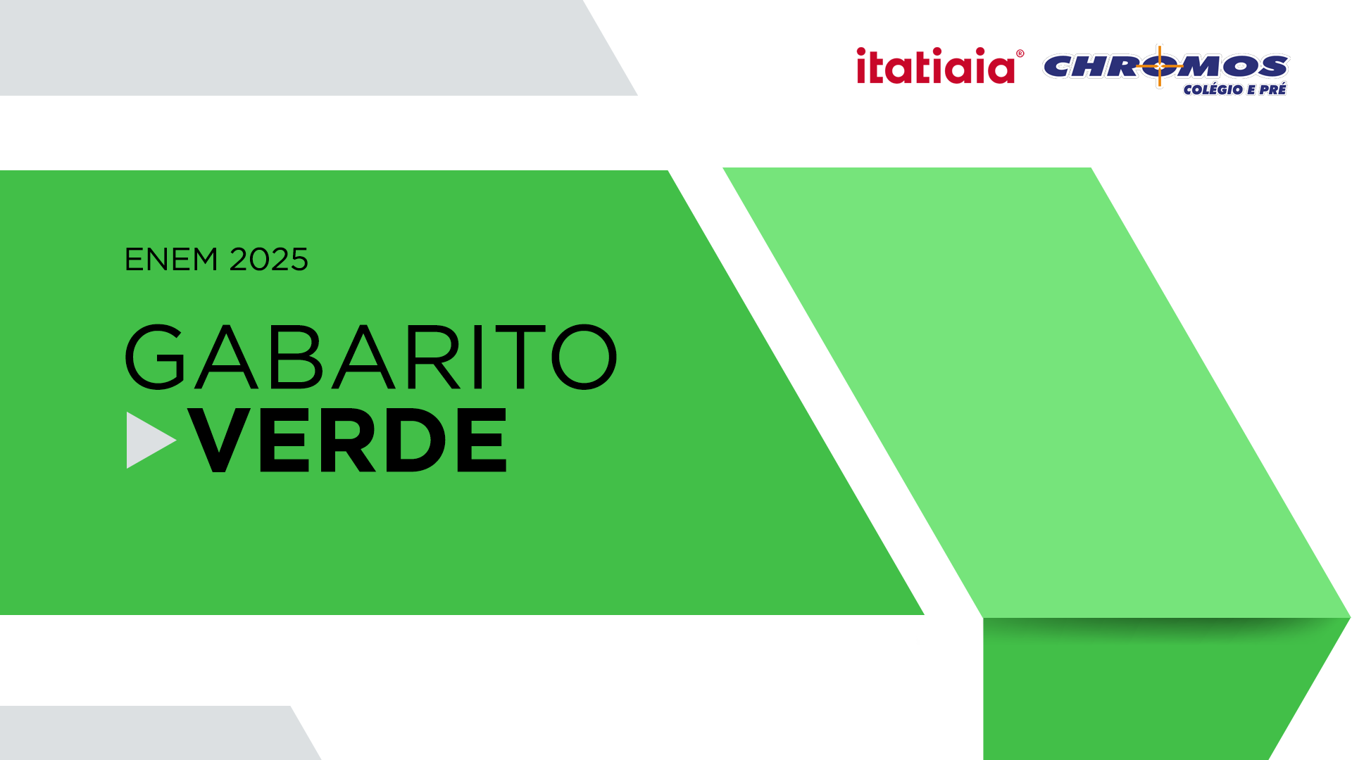 Gabarito prova verde