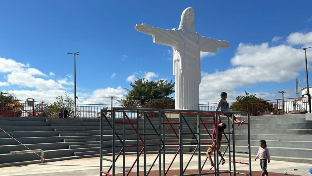 Praça do Cristo, na região do Barreiro