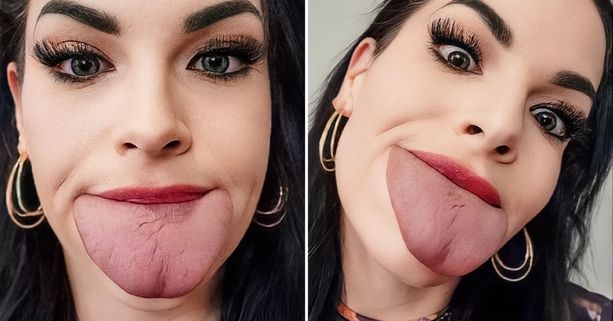 Woman breaks world record for largest tongue Watch video Woman breaks world record for largest tongue Watch video