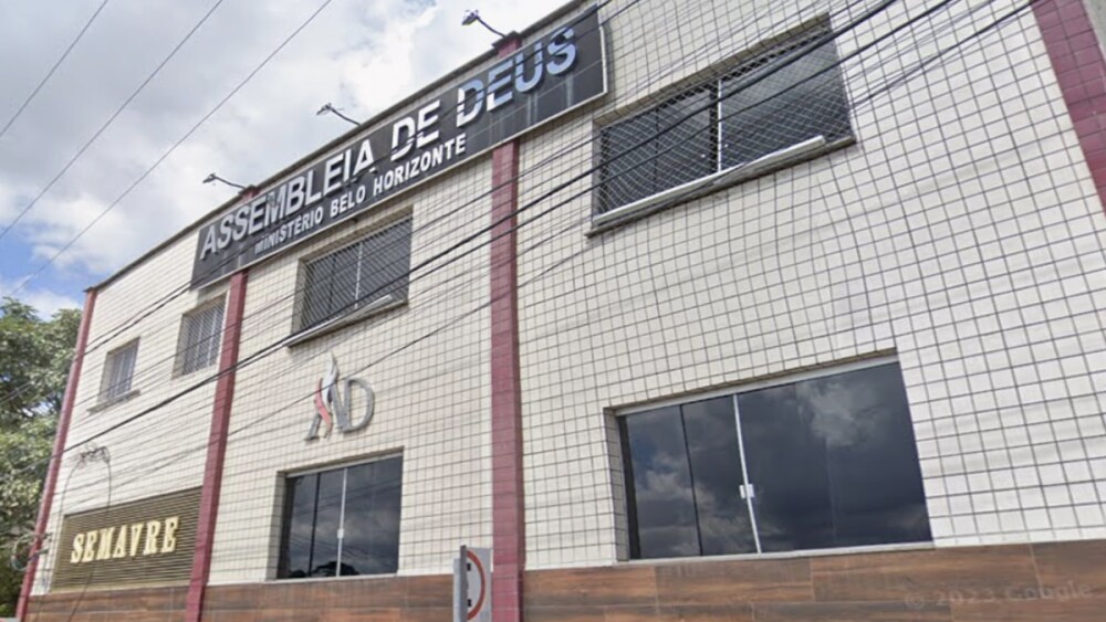 Foto mostra igreja evangélica no bairro Santa Maria, em Belo Horizonte