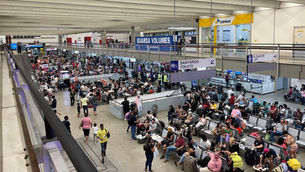 Rodoviária de BH na saída para o Ano-Novo