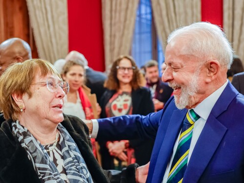Lula apoia Michelle Bachelet para comandar a ONU a partir de 2027