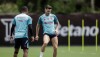 Saúl Ñíguez em atividade no Ninho do Urubu, CT do Flamengo