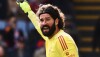 Alisson, goleiro do Liverpool, em partida da Premier League