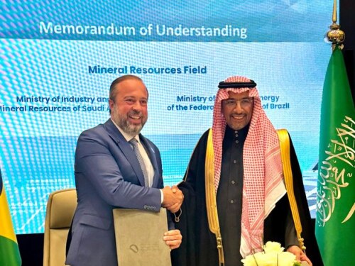 Brasil e Arábia Saudita assinam acordo para cooperação em recursos minerais