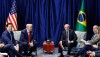 Lula e Trump se encontram pela primeira vez