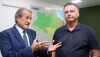 O ex-presidente Bolsonaro e o presidente do PL, Valdemar Costa Neto.