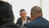 O ex-ministro Marcio Macedo em reunião no Palácio do Planalto