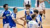 Jogadores do Sada Cruzeiro comemoram ponto no Ginásio do Riacho