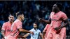 Jogadores do Porto comemoram gol contra o Moreirense