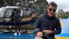 Rodrigo Faro chegou nos estúdios Globo no RJ de helicóptero