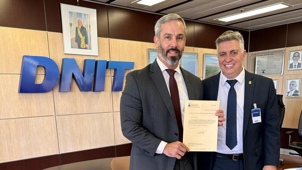 Prefeito em exercício Álvaro Damião se reuniu com o diretor-geral do Departamento Nacional de Infraestrutura de Transportes (Dnit), Fabrício Galvão