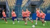 Seleção Brasileira Feminina durante treino em Parma, na Itália