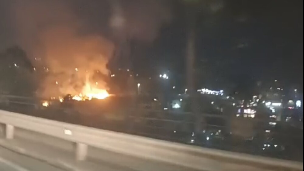 Foto mostra incêndio em Belo Horizonte