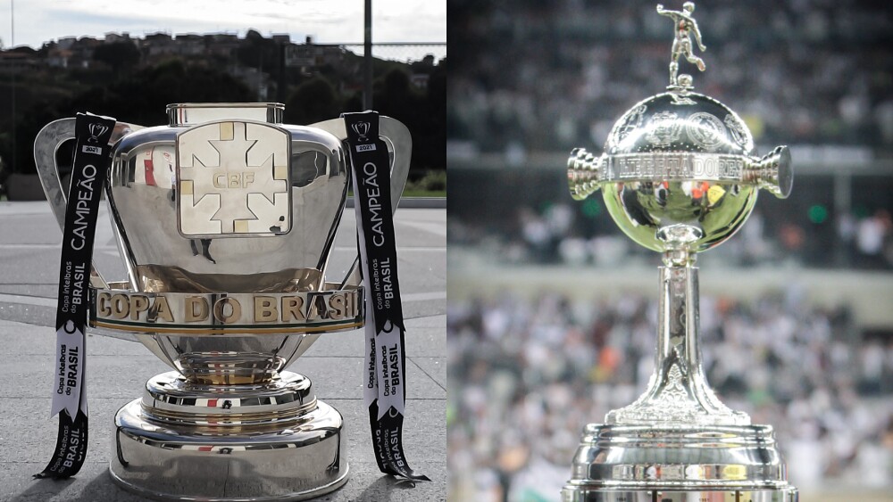 Troféus de Copa do Brasil e Copa Libertadores