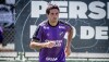 Meia Lucas Mugni durante treino do Ceará