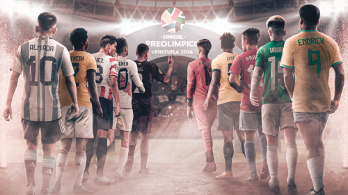 Imagem de divulgação da Conmebol para o Pré-Olímpico de futebol masculino