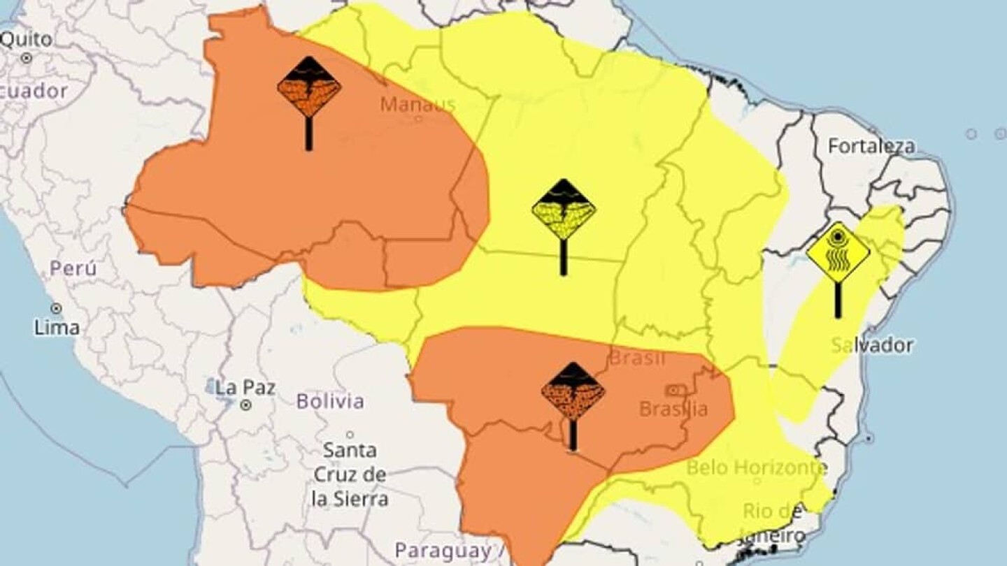 Tempestades no Brasil: Alerta Laranja e Chuvas Intensas Atingem Vários Estados