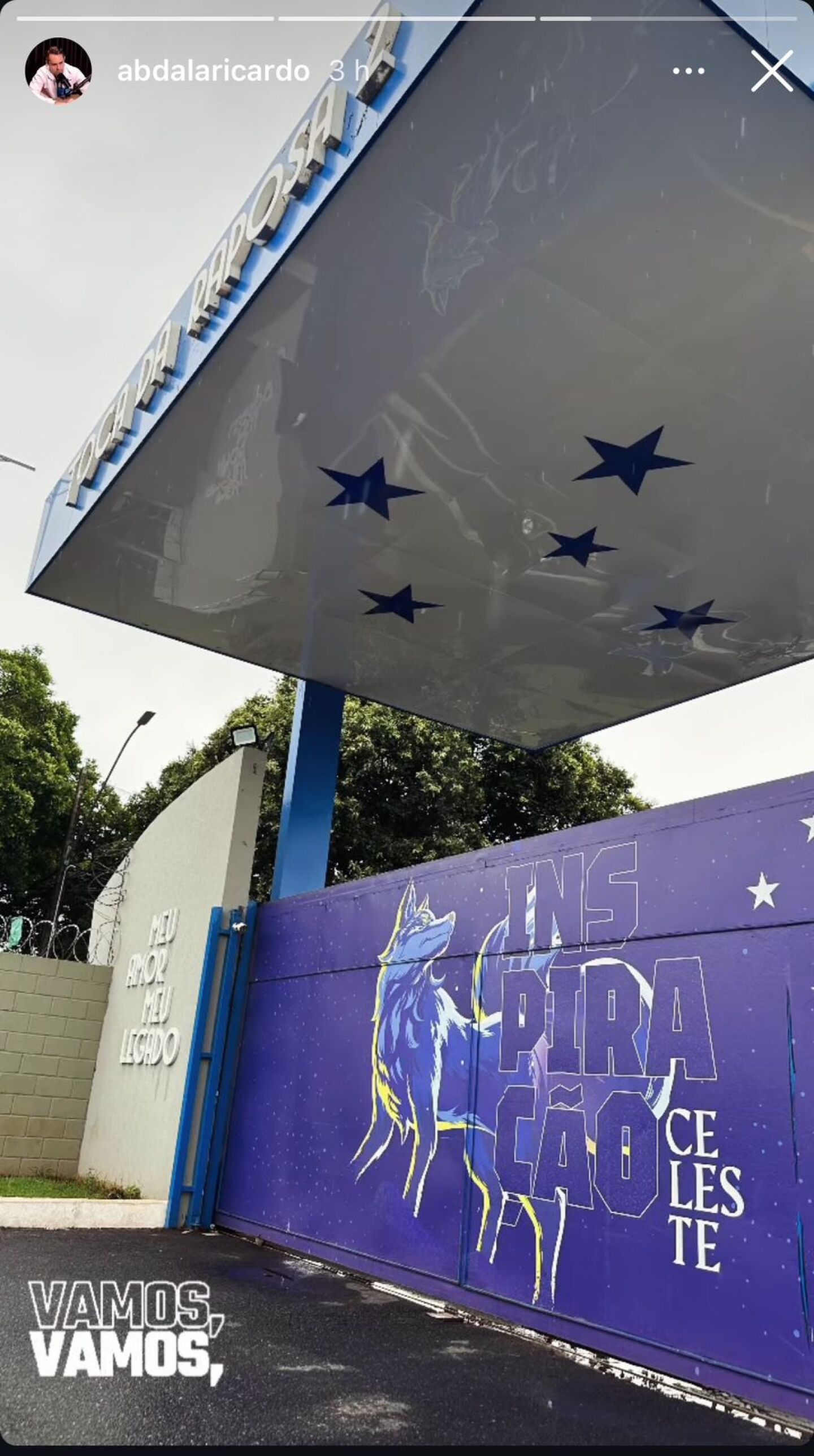 Story de Ricardo Abdala na Toca da Raposa ll