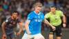 Kevin de Bruyne pouco antes de se lesionar pelo Napoli