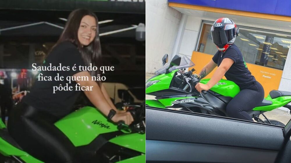 Vendedora de motos de luxo morre após bater Kawasaki em traseira de carro na BR-116