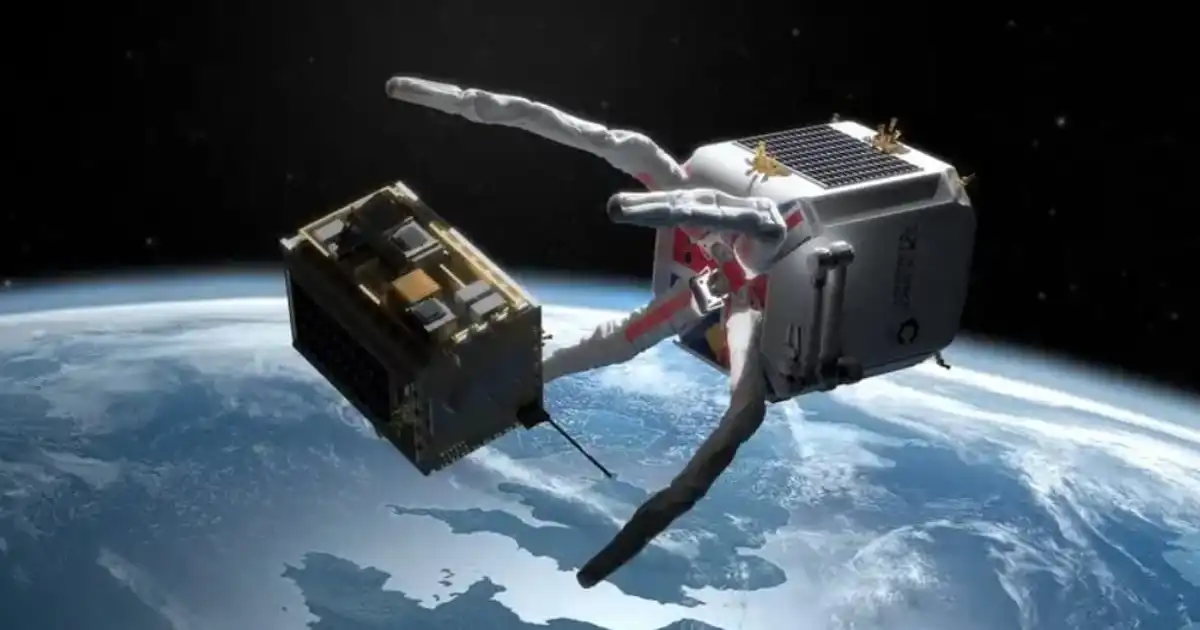 The UK wants to send a vehicle into space to remove two inactive satellites. The UK wants to send a vehicle into space to remove two inactive satellites.