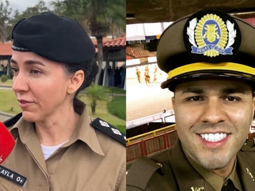 Major da PM se emociona no velório de cabo morto: ‘Esse militar continua sendo nosso’