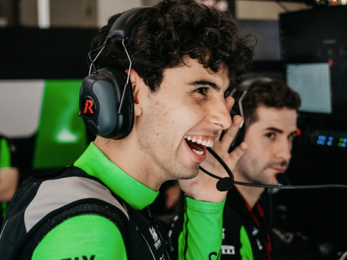 Gabriel Bortoleto, da Sauber, durante GP da Áustria