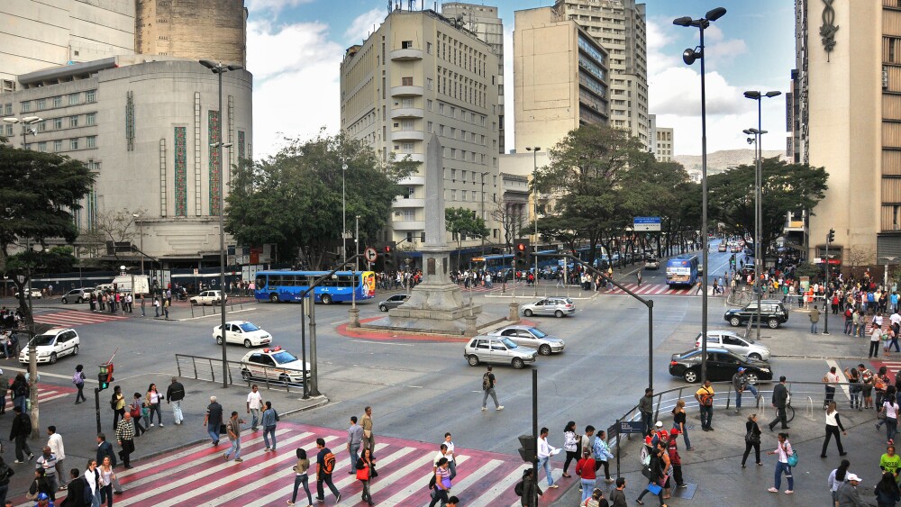 Vista da Praça Sete, em Belo Horizonte