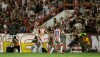 Jogadores e torcedores do Náutico celebram gol do Timbu diante do Brusque, neste sábado (11)