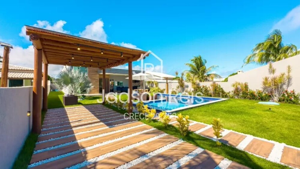 Casa que Davi se hospedou, em Barra do Jacuípe - Foto: Divulgação