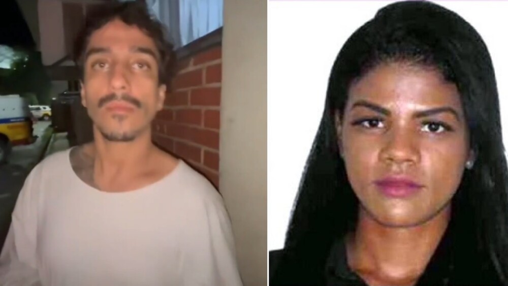 Fotos mostram o suspeito do crime e a vítima