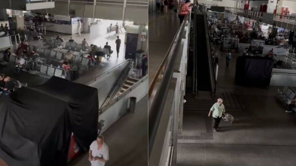 Rodoviária de BH sem luz