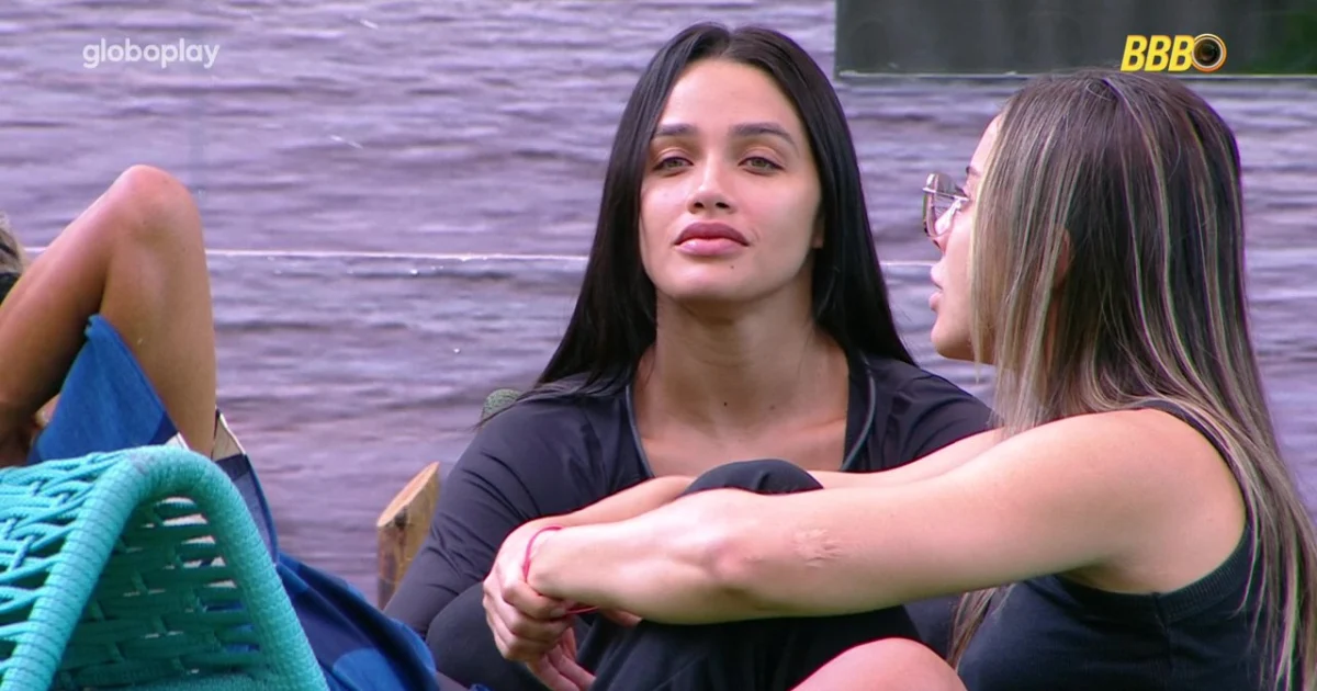 BBB 25: Eva e Renata reagem à fala de Aline sobre Tadeu Schmidt