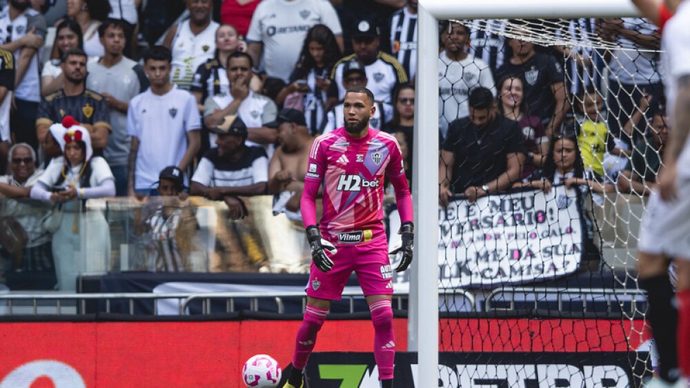 Everson, goleiro do Atlético, na partida contra o Ceará, neste sábado (25)