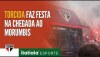 Torcedores recepcionam ônibus do São Paulo com ‘corredor de fogo'; fotos e vídeos