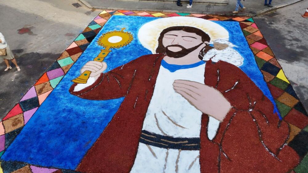 Tapete com a imagem de Jesus