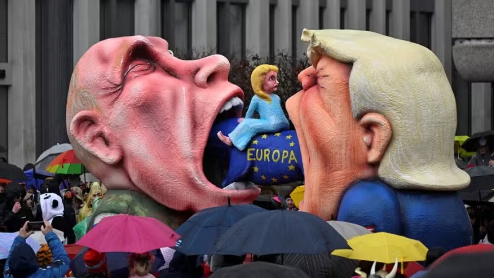 ‘Carnaval’ na Alemanha é marcado por sátiras e críticas a Putin e Trump