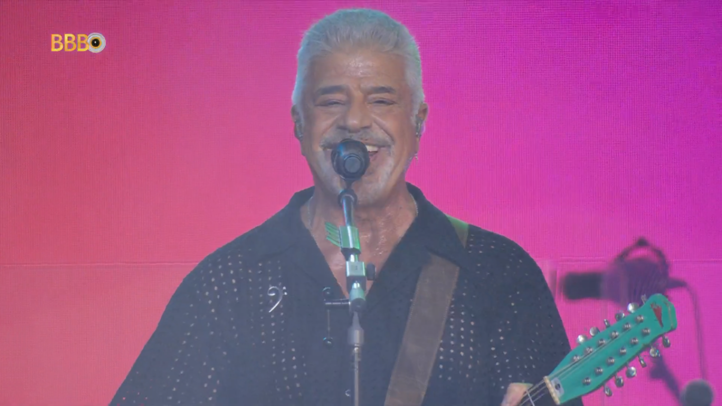 Lulu Santos sends a message to TOP 5 at the BBB 24 party Lulu Santos sends a message to TOP 5 at the BBB 24 party