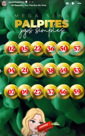 Paulinha Leite mostra preparativos para Mega da Virada