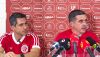 Vitor Arteiro e Constantino Júnior em entrevista coletiva na sede do América-RN