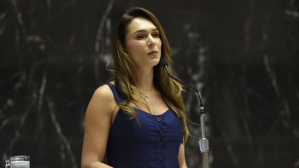 Lud Falcão foi eleita em 2022 e está em seu primeiro mandato na Assembleia Legislativa de Minas Gerais