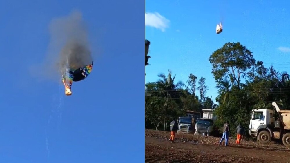 Sobe para 8 o número de mortos em queda de balão em Santa Catarina - Rádio Itatiaia
