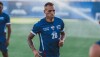 Atacante Breno Lopes durante treino do Fortaleza