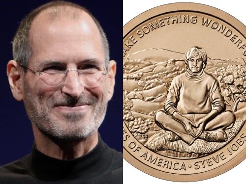 EUA lançarão moeda de 1 dólar com rosto de Steve Jobs em 2026