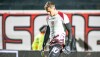 Goleiro Thiago Couto durante aquecimento no Barradão
