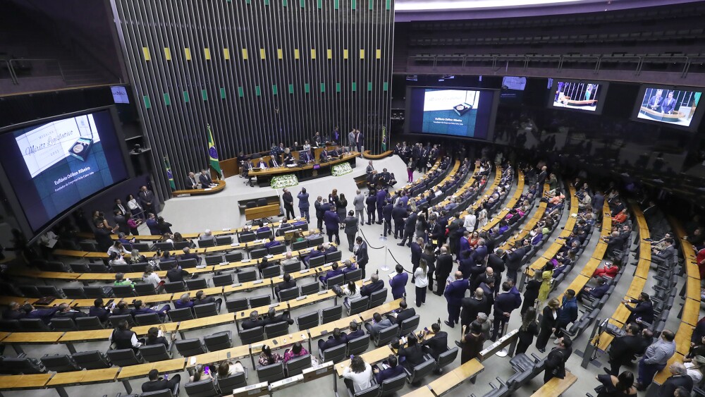 Vista do plenário da Câmara dos Deputados