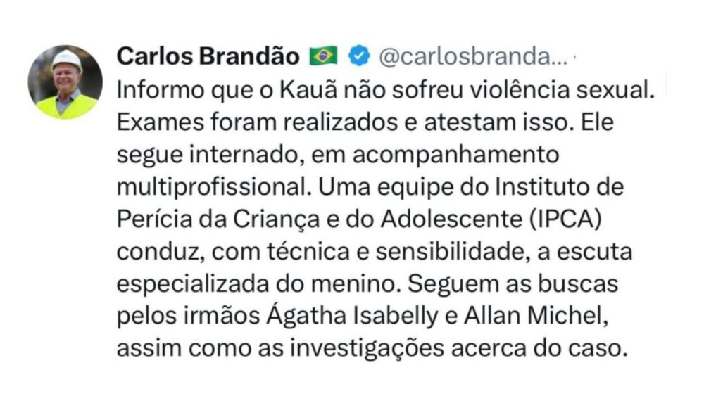 Carlos Brandão sobre Anderson Kauã